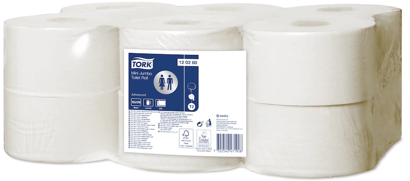 Hartie igienica rola Mini Jumbo Advanced  170m - 2 straturi  Tork